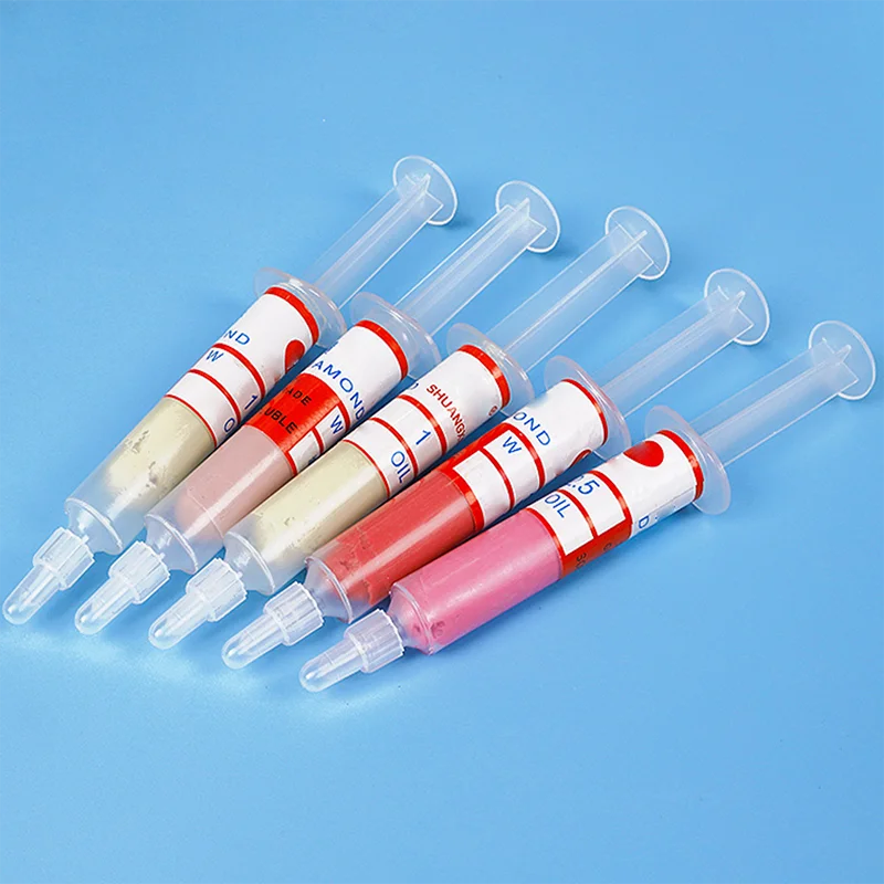 6pcs/lot 5 gram Diamond Polishing Lapping Paste Pastes Compound Set. W0.5 W1 W1.5 W2.5 W3.5 W5
