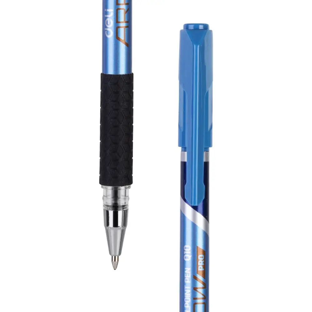 Imagem -06 - Deli-caneta Esferográfica Lisa Refil de Tinta de Baixa Viscosidade Preto e Azul Ferramentas de Escrita para Escritório e Escola Canetas de Papelaria 07 mm Q10