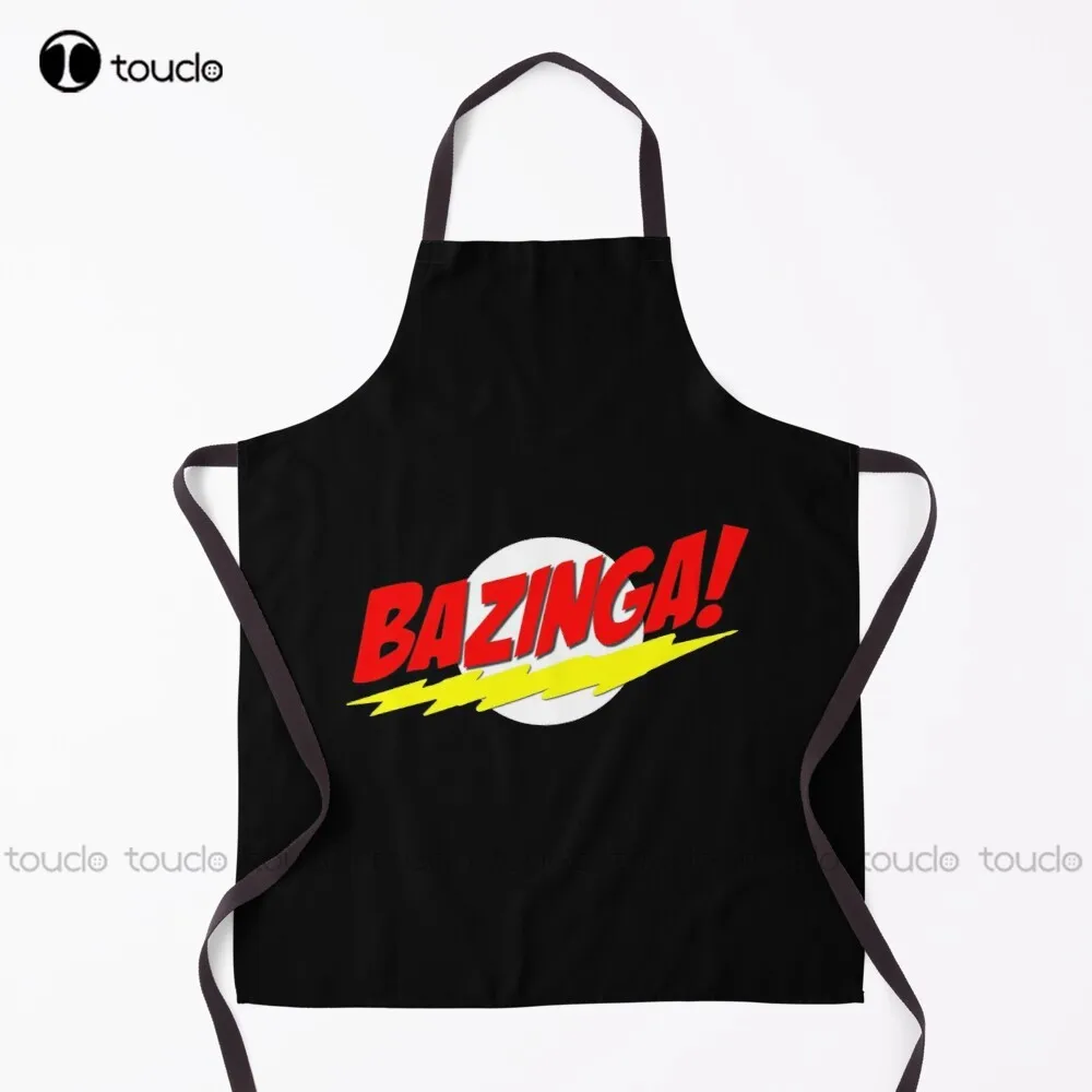 New Bazinga The Big Bang Theory 2 Apron Garden Kitchen Household Cleaning Personalized Custom Apron For Women Men Unisex Adult