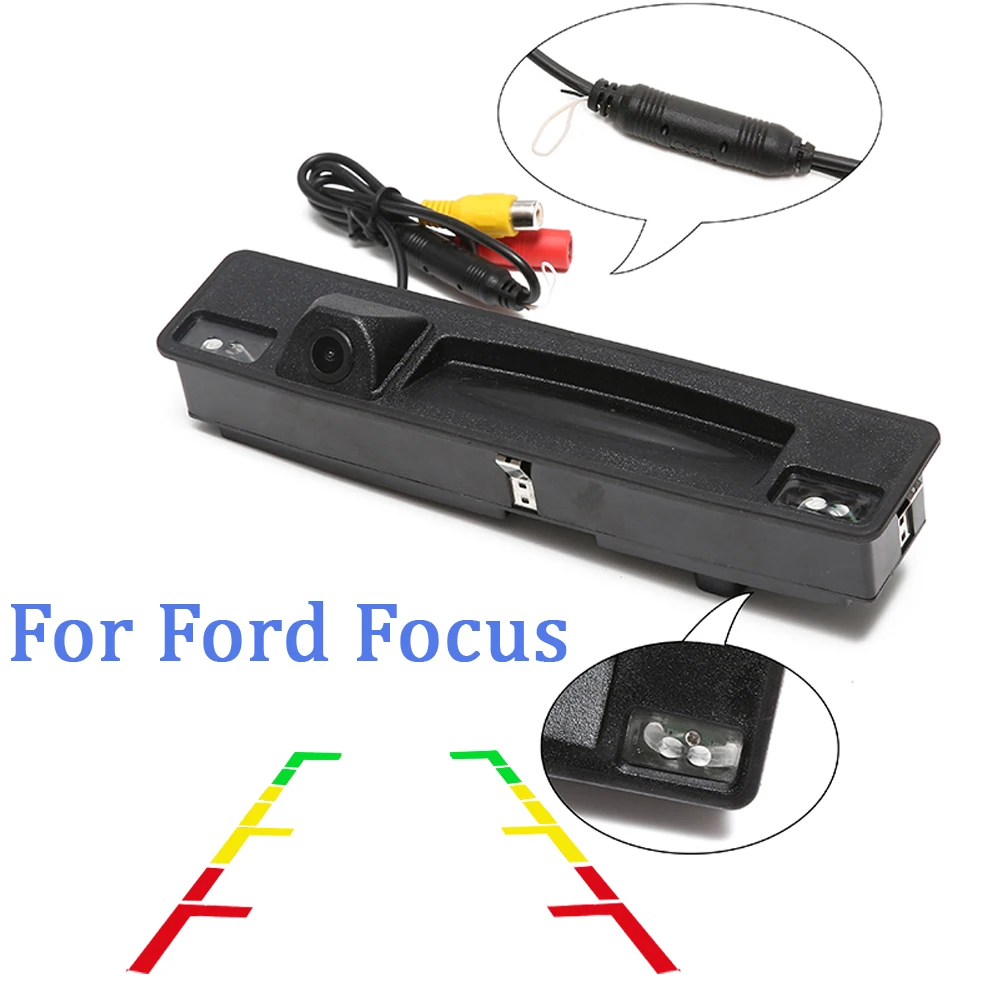 

Car Rear View Backup Parking Camera For 2015-2017 Ford Focus Trunk Hand Switch Camera Waterproof Wide Angle