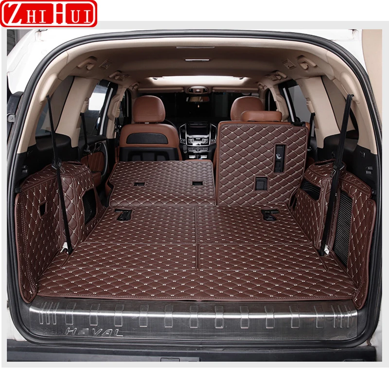 

For Great Wall Haval Hover H9 2015-2021 Car Accessories Trunk Protection PU Leather Mat Catpet Interior Cover Part Auto Stylin