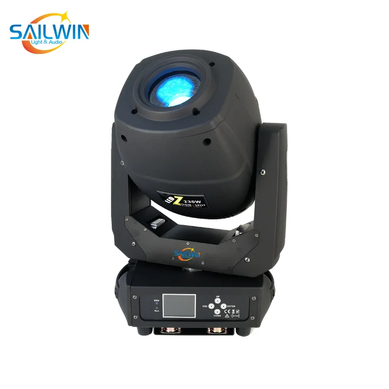

New Sailwin Stage Light 230W 7R LED Moving Head Zoom Spot Light 2 Effect Prism For Wedding Event 6/18CH