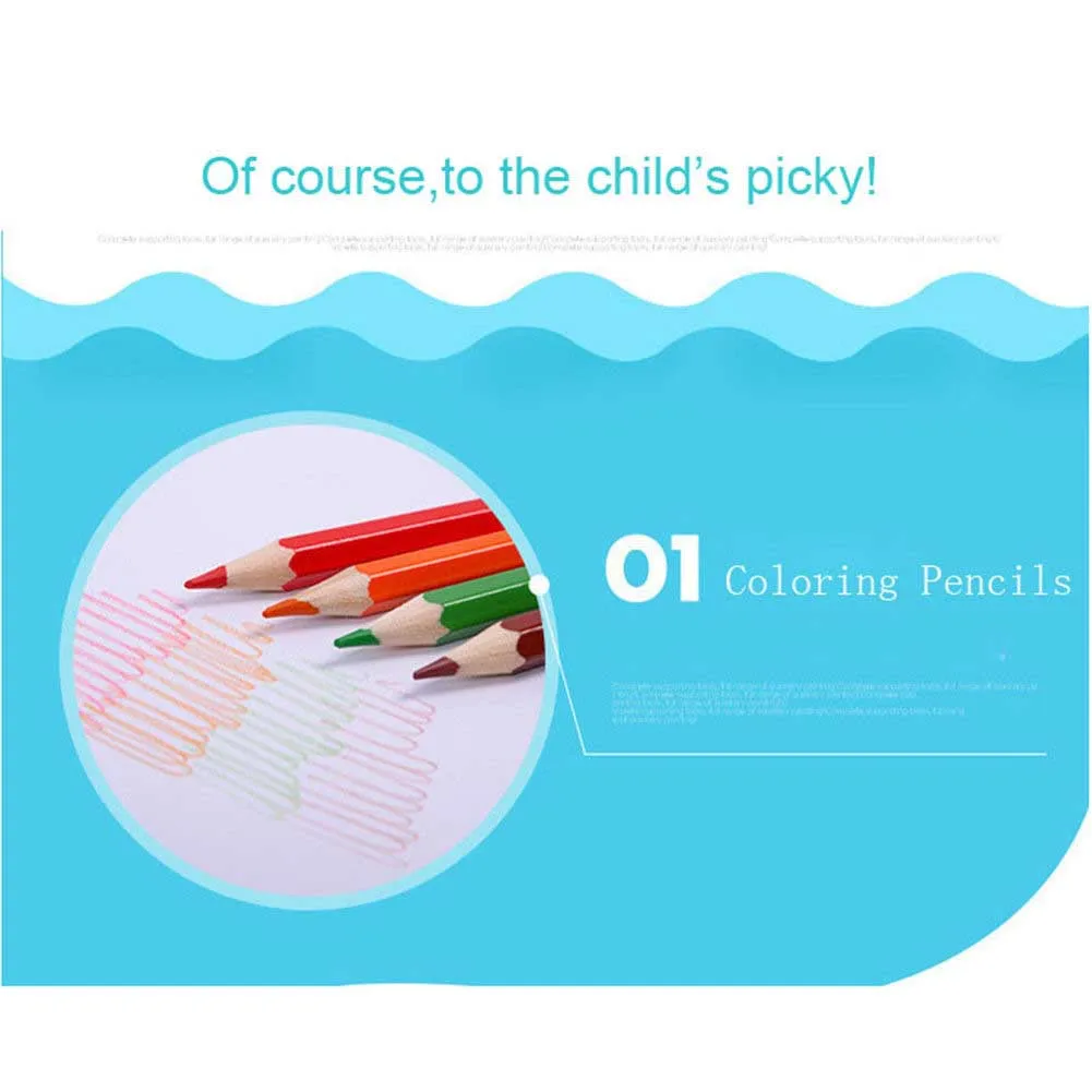 150 pz/set Kit di attrezzi da disegno con scatola pennello da pittura pennarello artistico penna Color acqua pastello regalo per bambini PI669