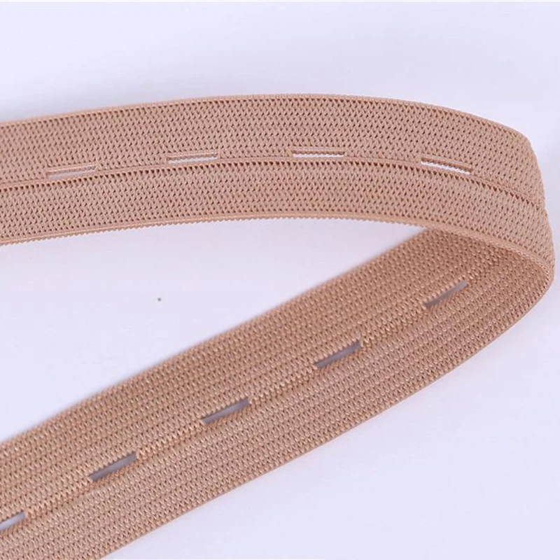 2 mt/los 20 MM Weiß/schwarz Flache Knopfloch Elastische Bands nähen zubehör hochzeit Kleidungsstück elastische band für DIY mutterschaft unterwäsche