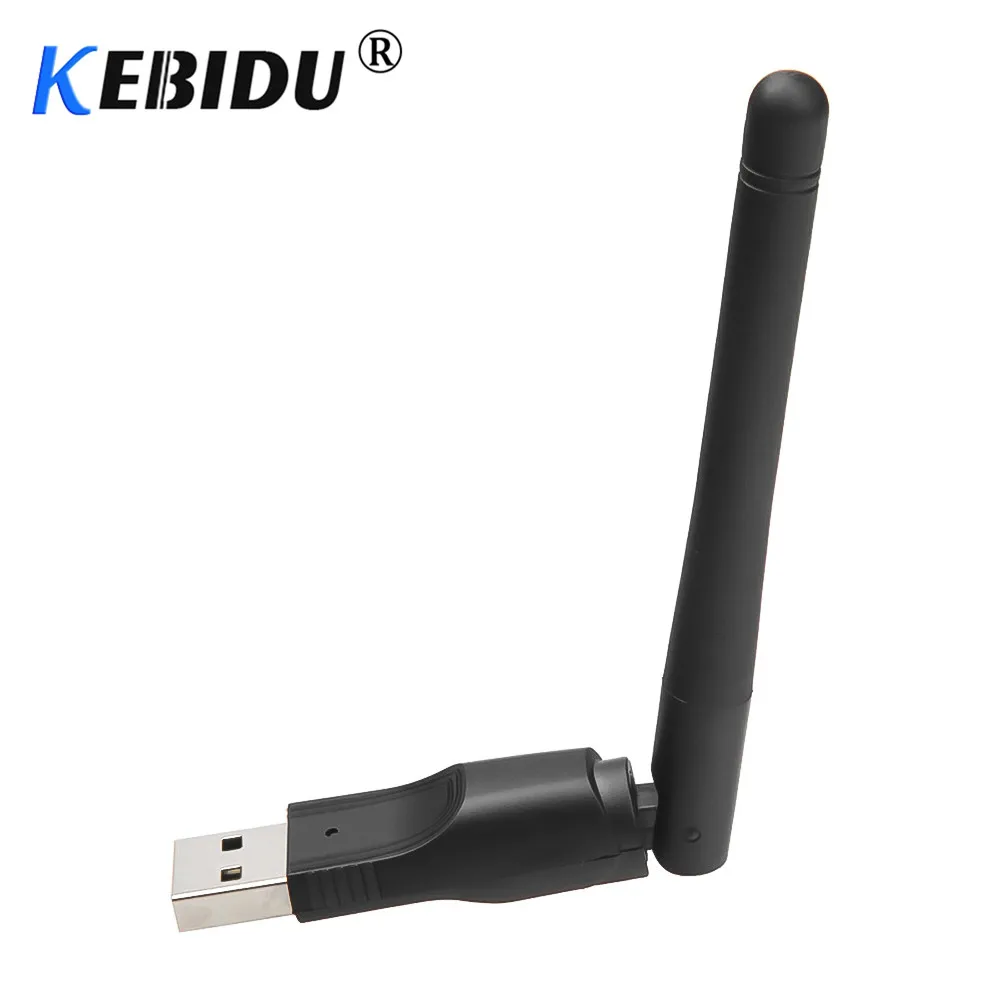 Kebidu 150M USB 2.0 WiFi Wireless Network Card 802.11 b/g/n LAN Antenna Adapter for Laptop PC Win 7 8 10 Mac IOS Android Linux