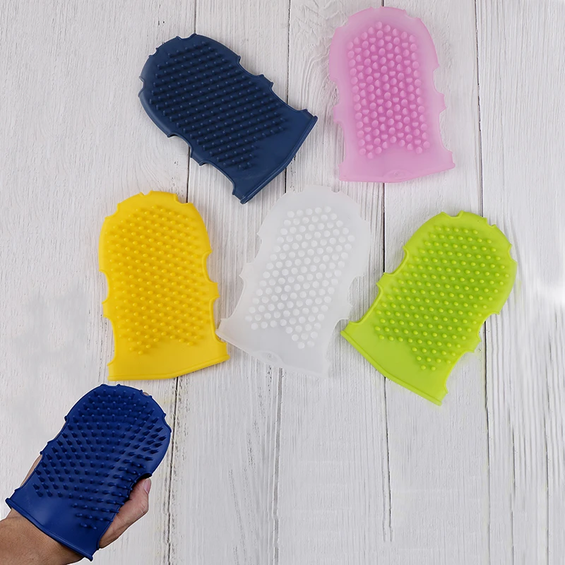 1Pc Massage bath towel silicone bath brush Skin Clean Silicone Bath Brushes Shower Gloves Bath Scrub Remover Body Exfoliating