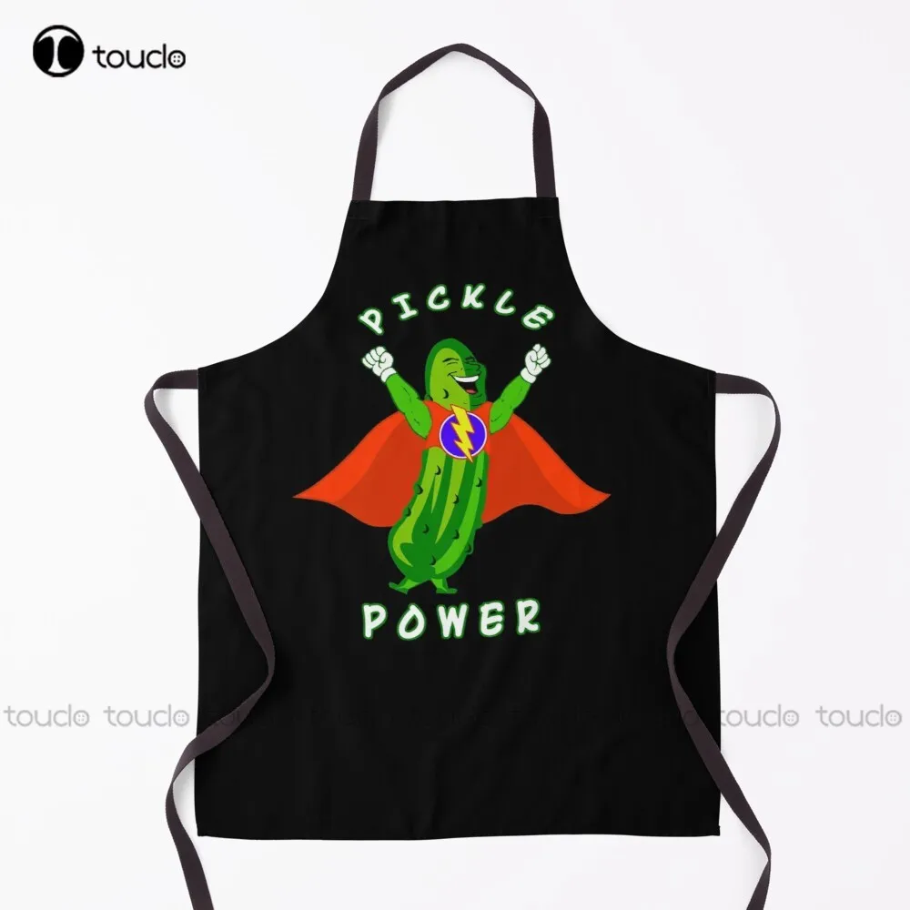 Pickle Power Pickle Super Hero Super Pickle Apron Apron For Kids For Women Men Unisex Adult Garden Kitchen Apron