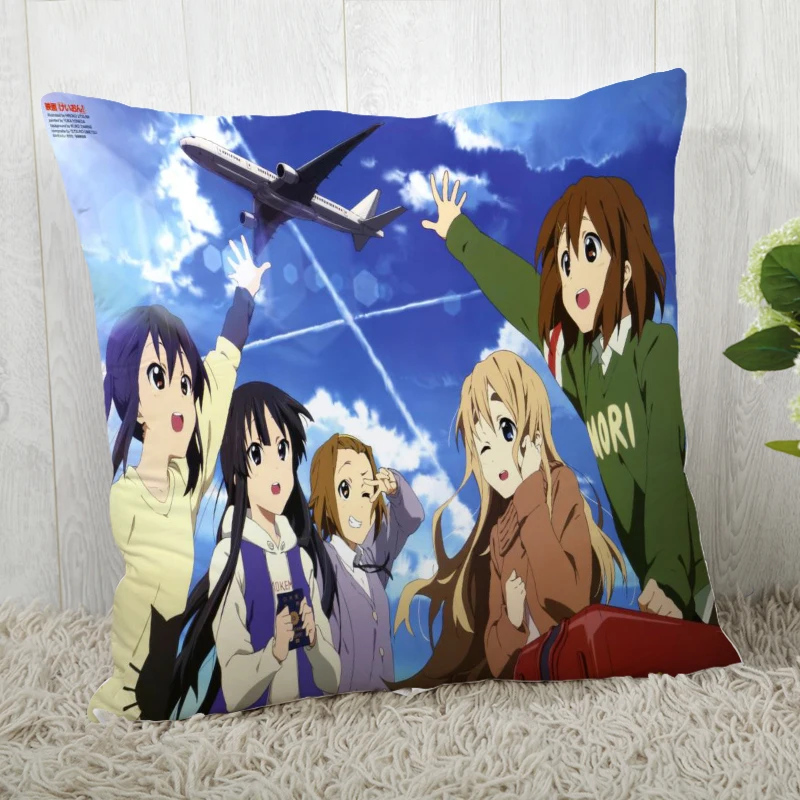 Custom K-ON！ Pillowcases zipper Custom Pillow Case Pillowcase Cover 35*35cm 40*40cm drop shipping