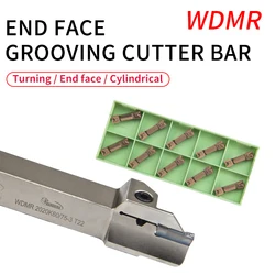 1 pcs WDMR2020K48-60-3T12/WDMR2525M140-250-5T22 CNC machining turning tool Iscar face grooving toolholder