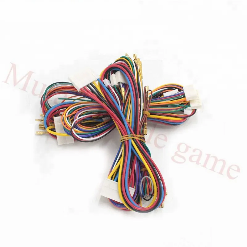 2Pcs/Lot machine wire harness set kit for 14K/15K Keyboard/28mm Push button
