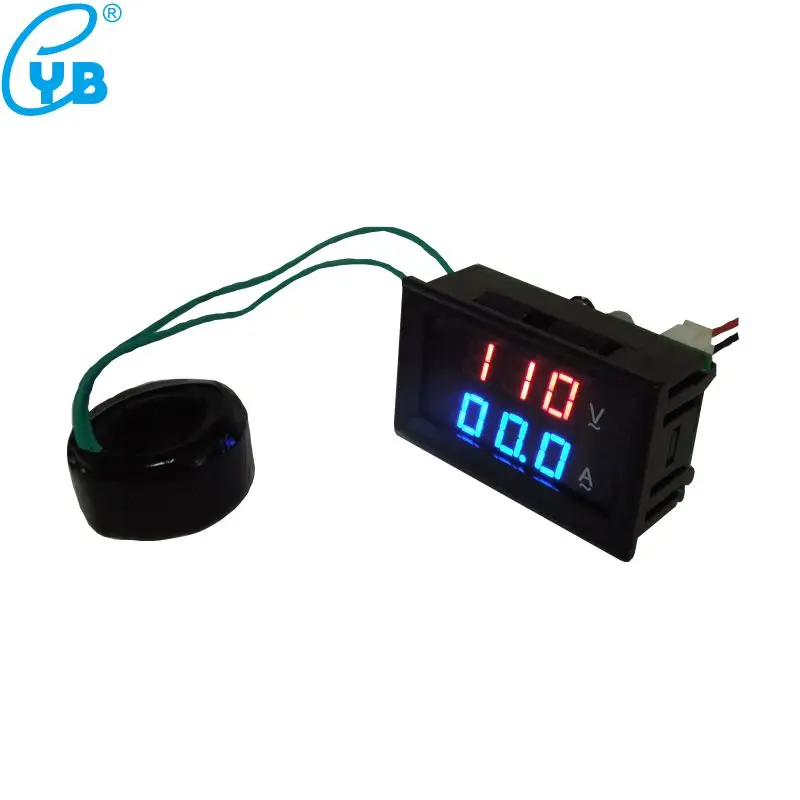 YB27VA Voltage Ammeter AC 10A 50A 100A 200A 500A 1000A LED Digital Voltmeter Ampere Meter AC 60-500V Volt Amp Meter Teser Guage