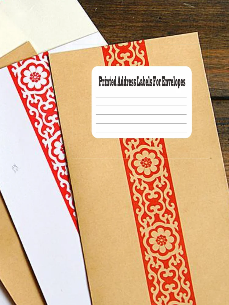 Printed Address Labels For Envelopes Custom