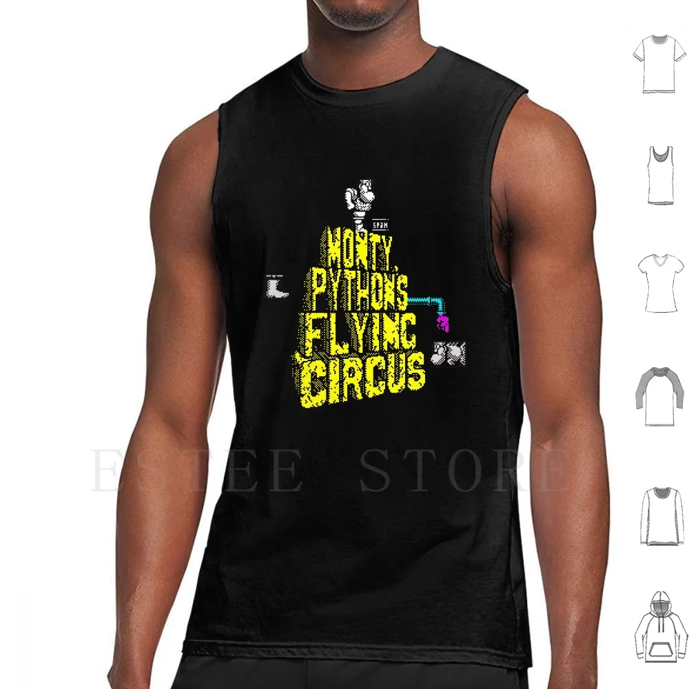Flying Circus : The Computer Game Tank Tops Vest Sleeveless Zx Spectrum Retro Pixel Game Computer Video Monty