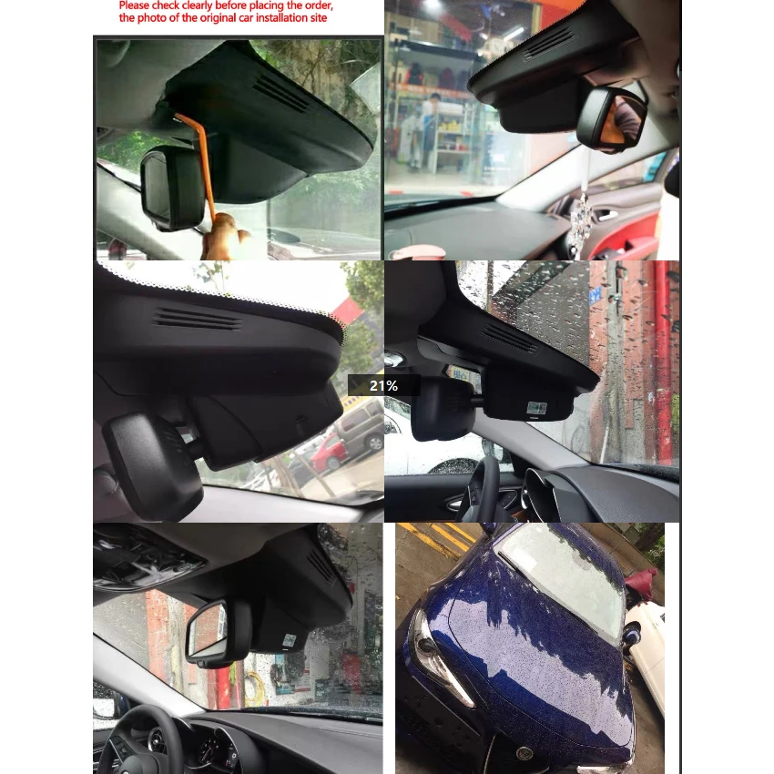 4K 2160P Easy to install Car DVR WIFI Video Recorder Dash Cam Camera For Alfa Romeo Stelvio Giulia 952 949 2014-2020 2021 2022