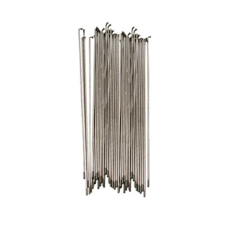 AliExpress Bicycle Stainless Silver Steel Spokes 36pcs Bike Parts 14G J Bend with Nipples High Quality Many Length Customized Length