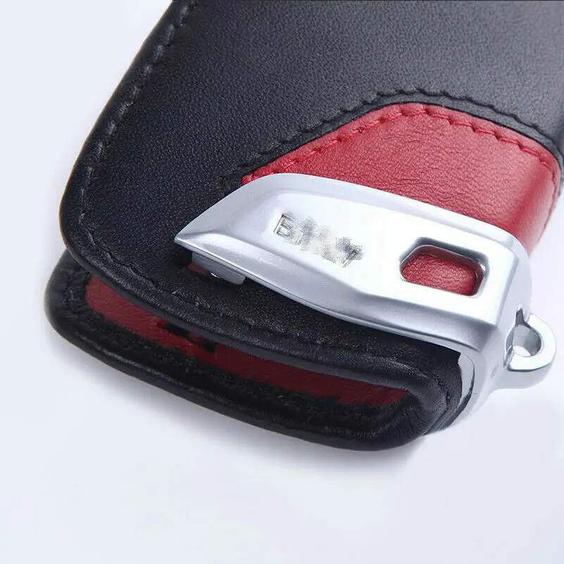 NEW Leather Car Key Holder Bag Cover Case Sport Line For BMW 2 3 5 Series X3