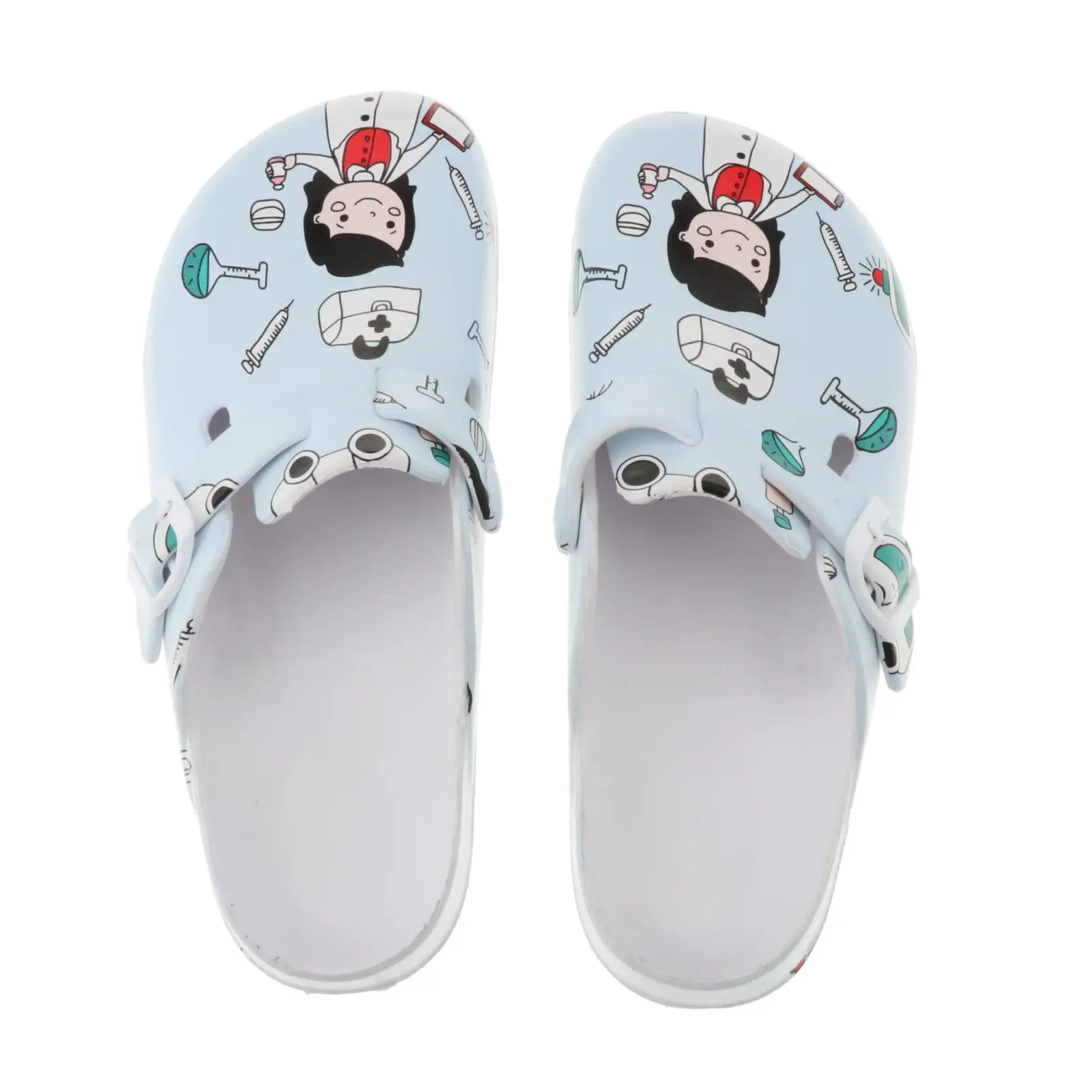 Women\'s Nurse Nursing Shoes Waterproof Slip-Resistant Clogs Outdoor Slipper Work slippers Restaurant Chef Cute Cartoon Shoes