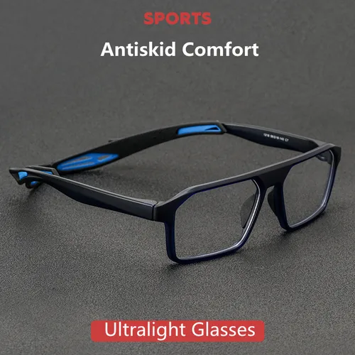 Imagen 2 del producto Montura de gafas deportivas a la moda para hombre, monturas de gafas ópticas de baloncesto para hombre, gafas graduadas para miopía, gafas tr90