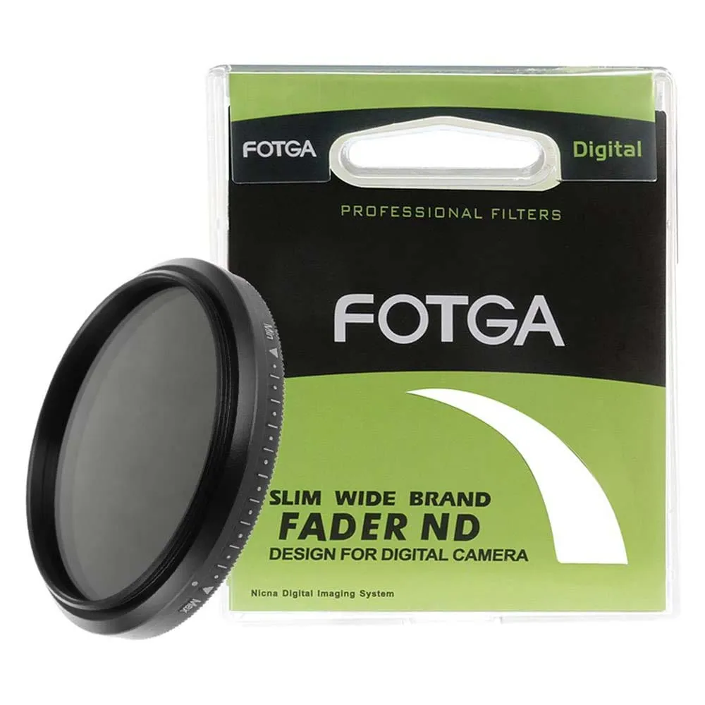 

FOTGA Fader Variable Adjustable Slim Neutral Density ND Filter ND2 to ND400 46/52/55/58/62/67/72/77/82/86mm for Nikon