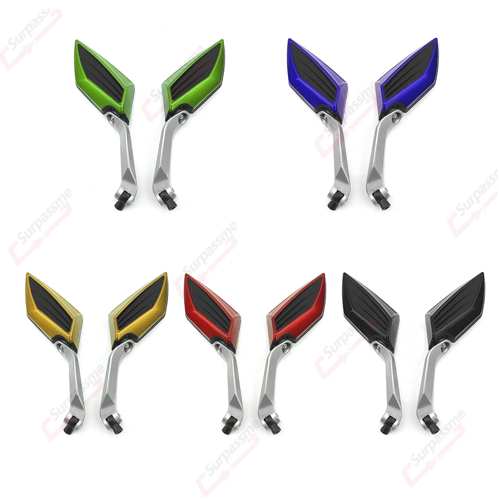 Motorcycle Rear View Mirrors With 7/8 Inch 22mm Handle Bar Clamp Scooter Motorbike Side Mirrors Accessories MT09 TMAX XMAX 125