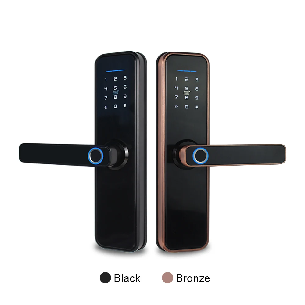 FREECAN Wifi Electronic Smart Door Lock With TTLock App,Security Biometric Fingerprint Intelligent Lock With Passcode RFID Alexa