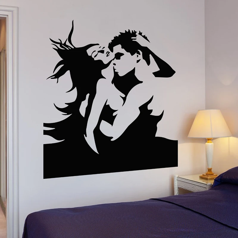 

Wall Stickers for Bedroom, Love Romance, Passion Kiss, Vinyl Decal, Modern Wall Decals, Home Decoration, Fashion, Free Shipping