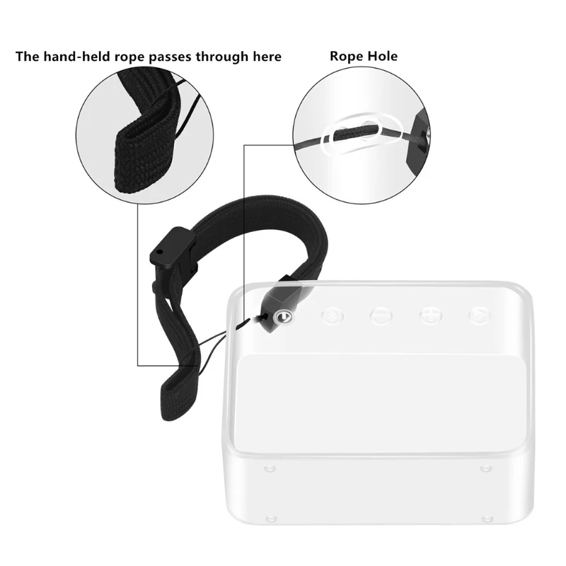 New TPU Protective Skin Case Cover With Hand Strap for JBL GO 2 Bluetooth Speaker