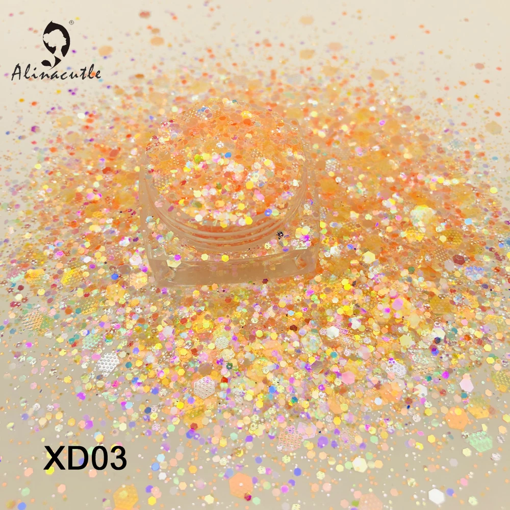 15g/Jar  Mixed Color Diamond Sequins In Mixed Sizes For Nails Art Handmade Craft Accessories  Scrapbook Shakes DIY Sequins