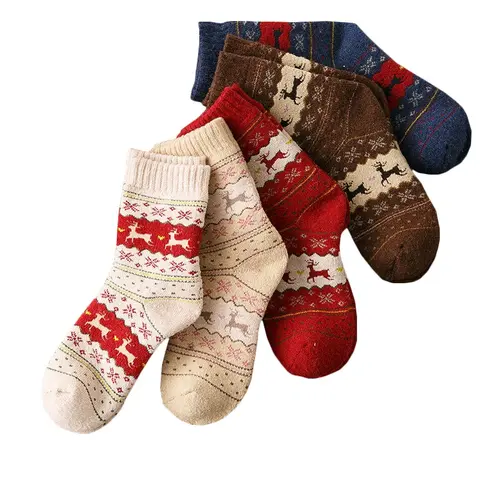 Women’s Warm Striped Winter Socks AMOZAE