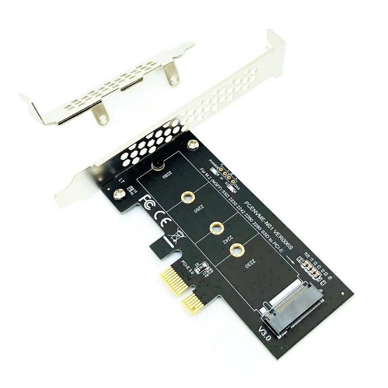 H1111Z ajouter des cartes PCIE à M2 adaptateur PCI Express 3.0x1 à NVME SSD M2 PCIE adaptateur de Raiser soutien 2230 2242 2260 2280 M.2 SSD