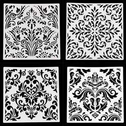 Plantilla de Mandala para decoración de pared, suministros reutilizables de 30x30cm para estampado de recortes