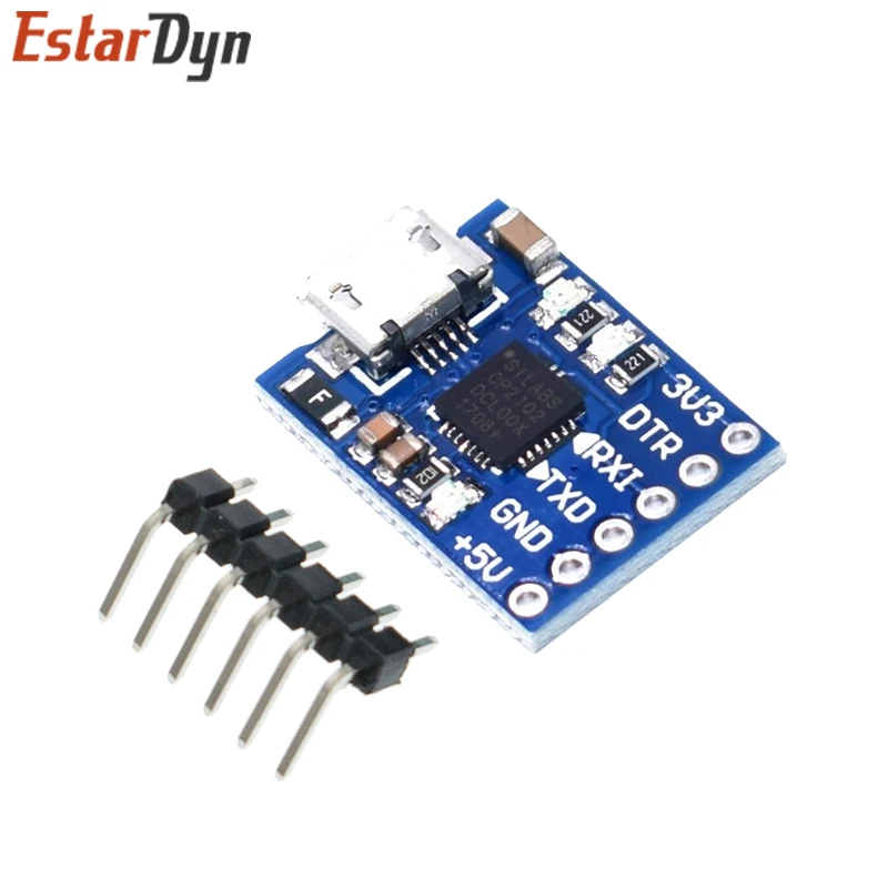 CP2102 USB 2.0 para UART TTL 5PIN Módulo Conector, Conversor de Série, Substituir STC, FT232, CH340, PL2303