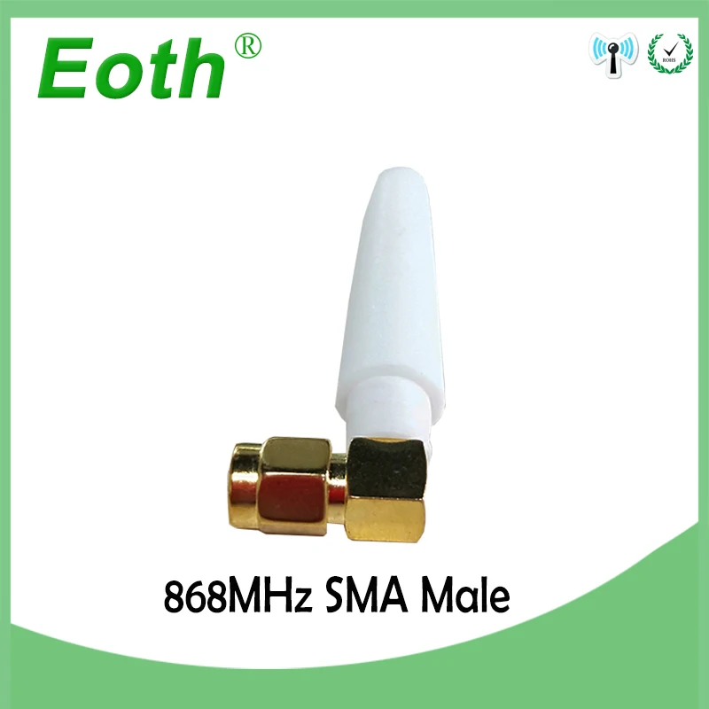 EOTH 100pcs 868mhz antenna 2~3dbi sma male 915mhz lora antene pbx iot module lorawan signal receiver antena high gain