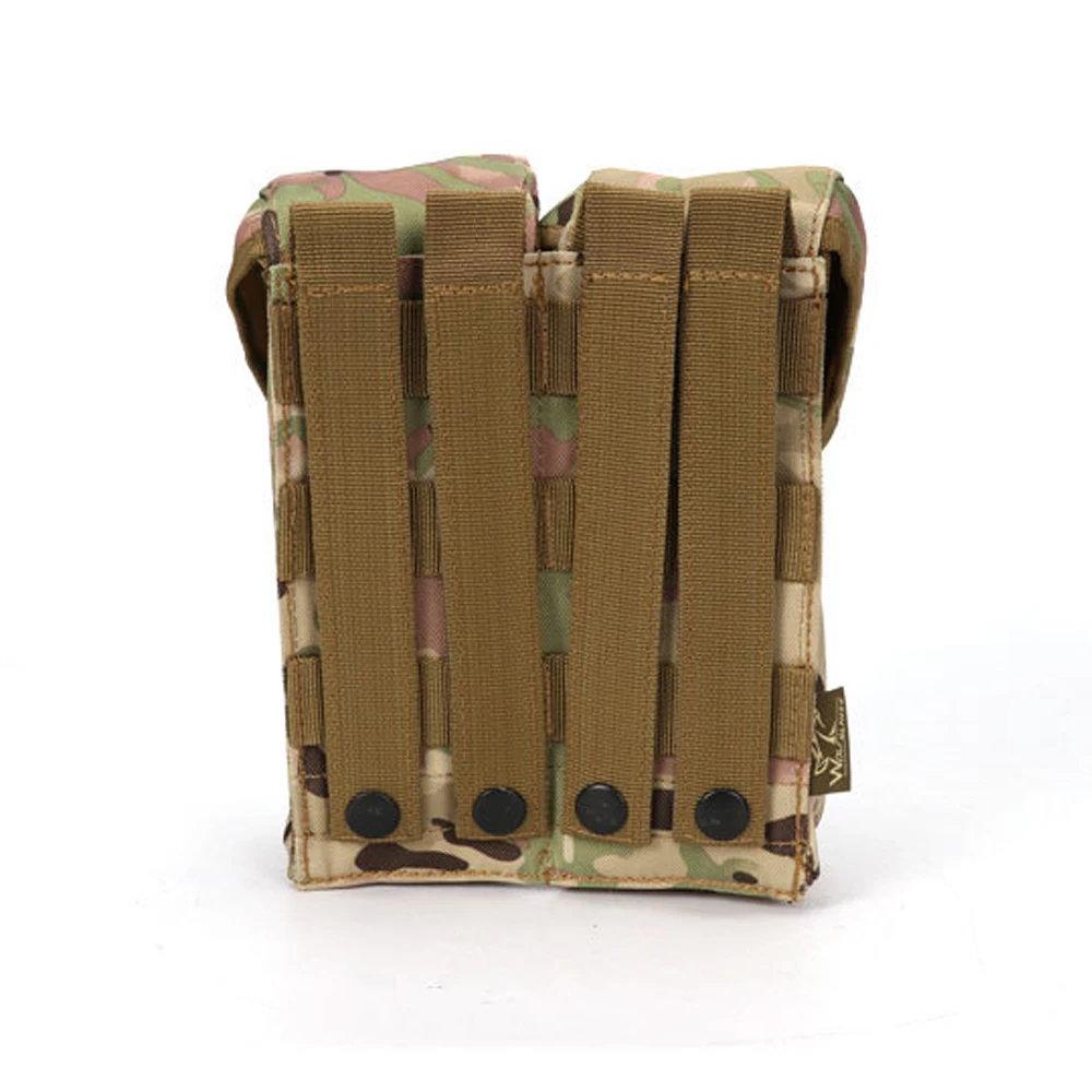 Military Camouflage Tactical Molle Pouch Double AK Magazine Pouch Hunting Accessories Shooting Paintball Mag Molle Bag