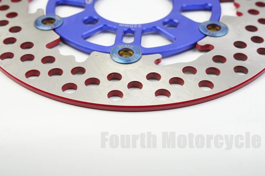 220mm Discs Floating Motorcycle  Aluminum 3 hole 70mm 4 hole 55mm Pitch Brake Disk Inside Diameter Rapid Brake Rotor Front Rear