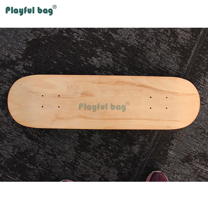 Playful Bag AA grade tough skateboard deck 7- layer Northeast maple DIY skateboard deck Wood color decoration AMB79