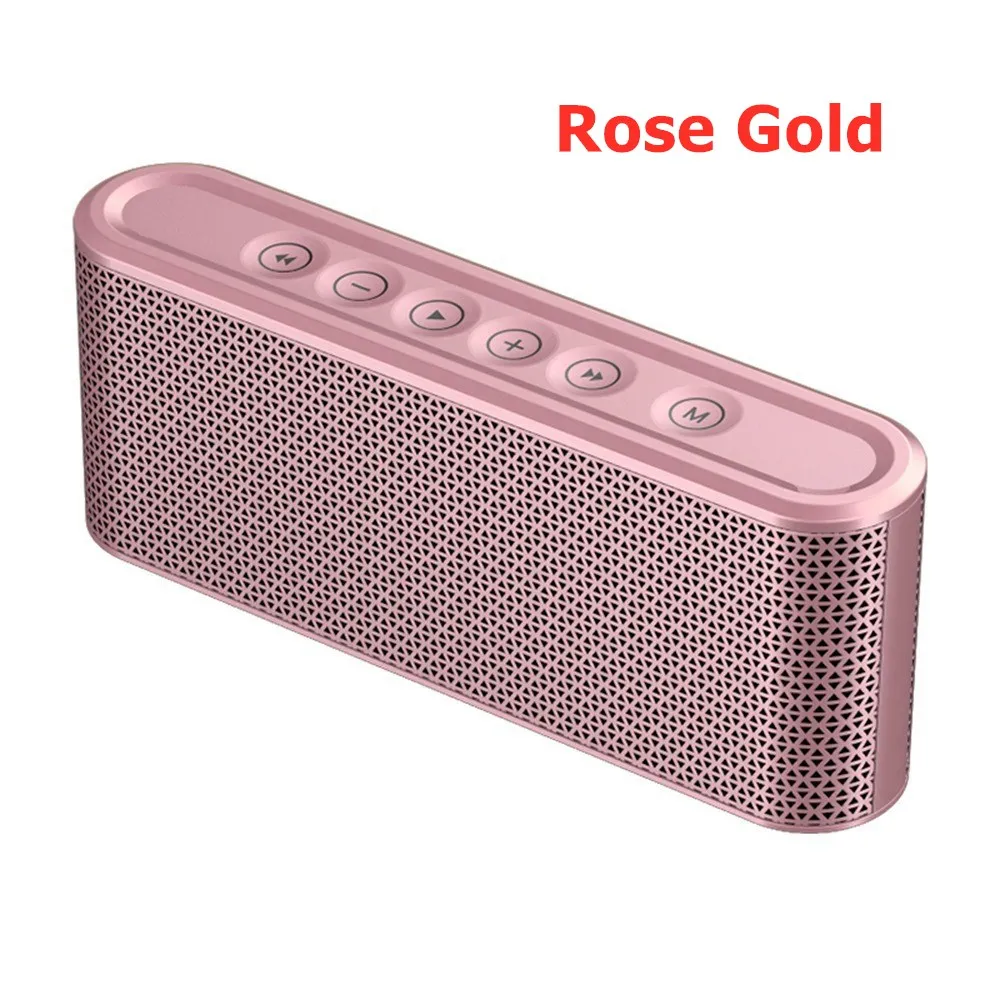 مكبر صوت لاسلكي صغير خارجي X6 سماعات بلوتوث 8000mAh بنك طاقة مضخم صوت مع راديو USB MP3 سماعات سيارة محمولة