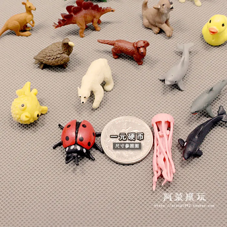 Fairy Garden Miniature Accessories Decoration Small Animal Model Dinosaur Sea Lions Shark Dolphin Bear Ladybug Figurine Toys