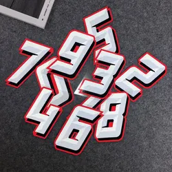 Reflective Arabic Numerals Motorcycle Side Strip body Motobike Number Sticker Car Decal Rossi 46 93 For YAMAHA Suzuki