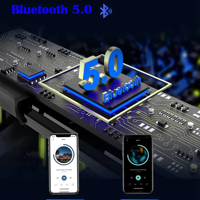 HIFI 5.0 Bluetooth Power Amplifier, Optical Fiber, Coaxial Input, 2.1 Audio Amplificador Dual Subwoofer Output, 4 Channels