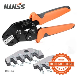 IWISS SN-58B crimping plier Ratchet Crimper tool 0.25-1.5mm²AWG24-16 for Dupont,TE,JST,Molex Terminal Wire-electrode cutting die