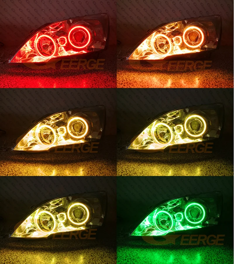 For HONDA CR-V CRV III 2006 2007 2008 2009 2010 2011 RF Remote Bluetooth APP Multi-Color RGB Led Angel Eyes Kit Halo Rings