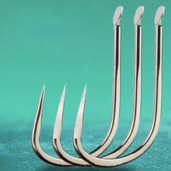 DYGYGYFZ 20pcs/set Circle Carp Handle Fish Hook Anchor Fish Hook Size 6 7 8 9 10 11 12 Japan High-carbon Steel Fish Hook