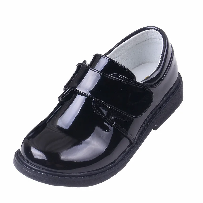 Boys Shoes for School Black Party Shoe for Kids Autumn Fashion Patent Leather Dance Children Teens Shoes 2021 3 5 10 15 16 Years