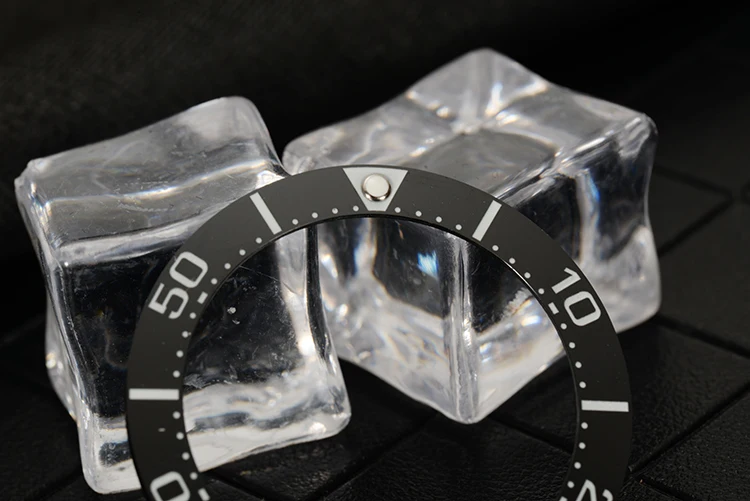 Accessori per orologi Seiko da 40 mm Tavolo subacqueo piccolo MM SBDC001/SBDC031 Nero e blu invece del nuovo anello luminoso in ceramica