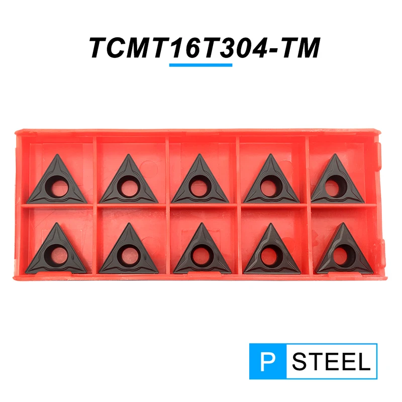 10PCS TCMT16T304 TM PC4125 High Quality Internal Turning Tool TCMT 11T304 Carbide Inserts CNC Lathe Cutter Tool For Steel