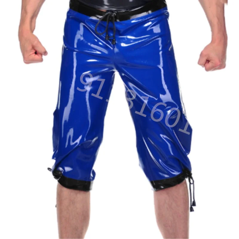 

Latex Pants Natural Rubber Sexy Wetlook Short Navy Blue Latex Pants Unisex Latex Customize Latex Pants Natural Rubber Sexy Wetl