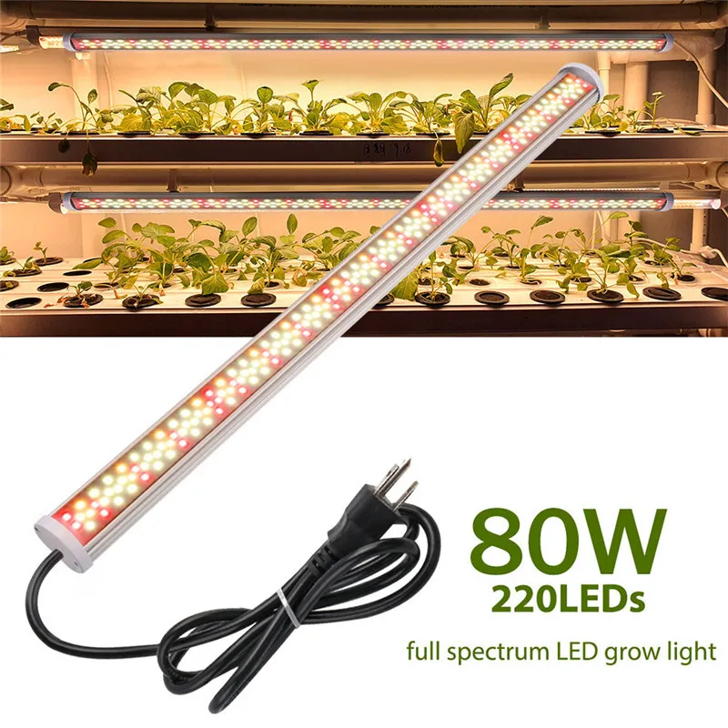 Luz LED de espectro completo para cultivo de plantas y flores de interior, bombilla LED E27 de 80W/100W/120W/150W, color blanco cálido, similar al sol