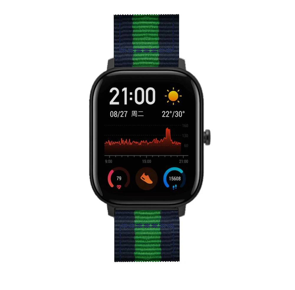 Neues Nylon-Armband für Amazfit Bip Lite Youth 20mm Uhrenarmband Ersatz für Xiaomi Huami Amazfit GTS Bit Band Armband Handgelenkschlaufe – Detail 17