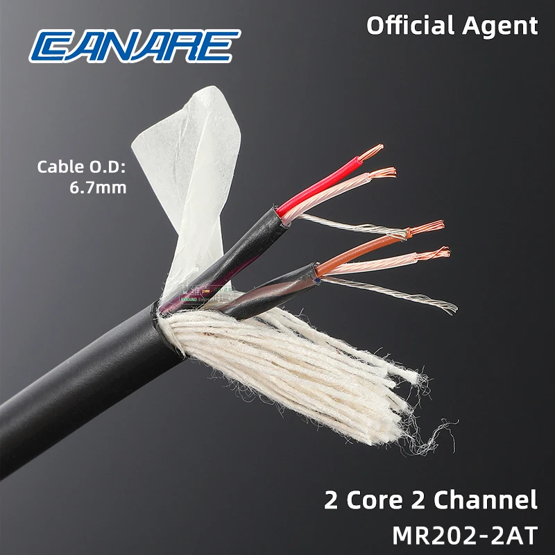 Original CANARE MR202-2AT Multichannel Microphone Cable Recording Original CANARE MR202-2AT Multichannel Microphone Cable Recording